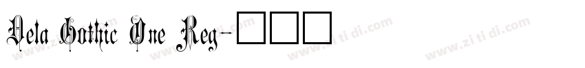 Dela Gothic One Reg字体转换